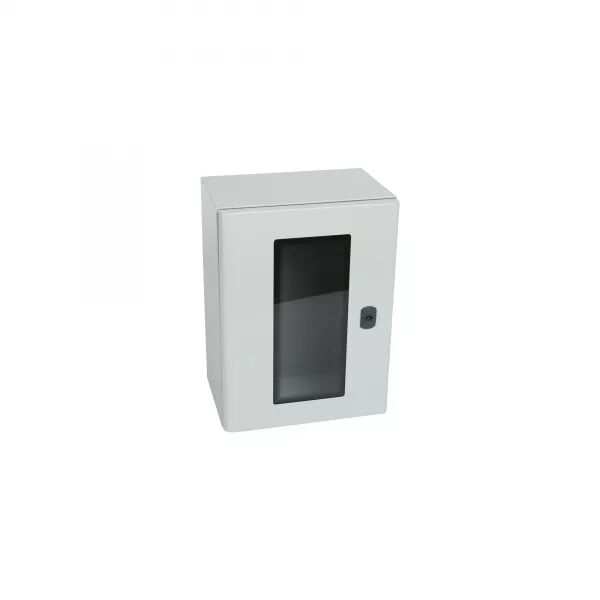 COFFRET METAL ATLANTIC VERSION VERTICAL 1 PORTE VITR�E 400X300X200MM AVEC PLAQUE