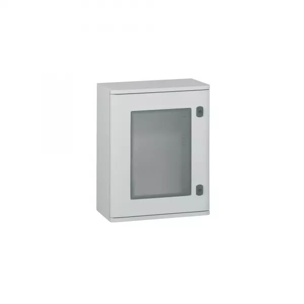 COFFRET POLYESTER MARINA IP66 IK10AVEC PORTE VITR�E - 500X400X206MM - RAL7035