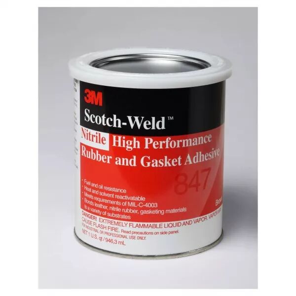 COLLE NITRILE HAUTE PERFORMANCE 3M 847, BRUN, 1 L