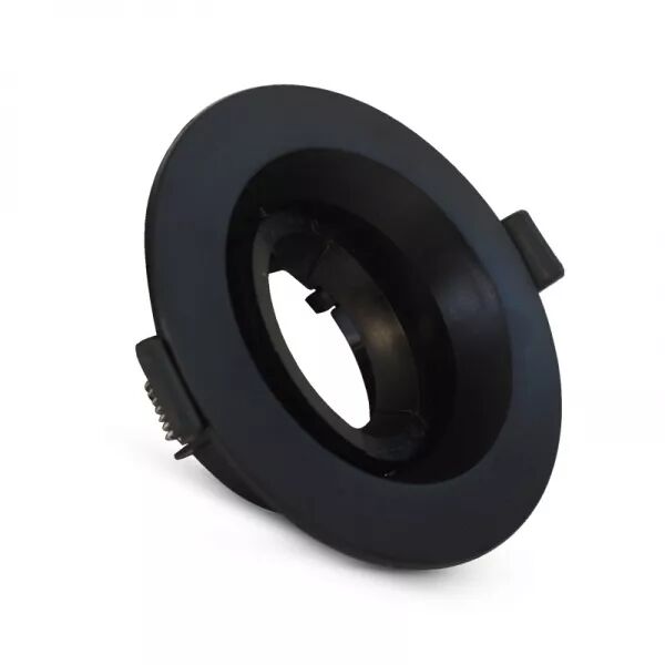 COLLERETTE 1/4 DE TOUR SUPPORT DE SPOT DIAM 80MM NOIR ROTATIF BL PC