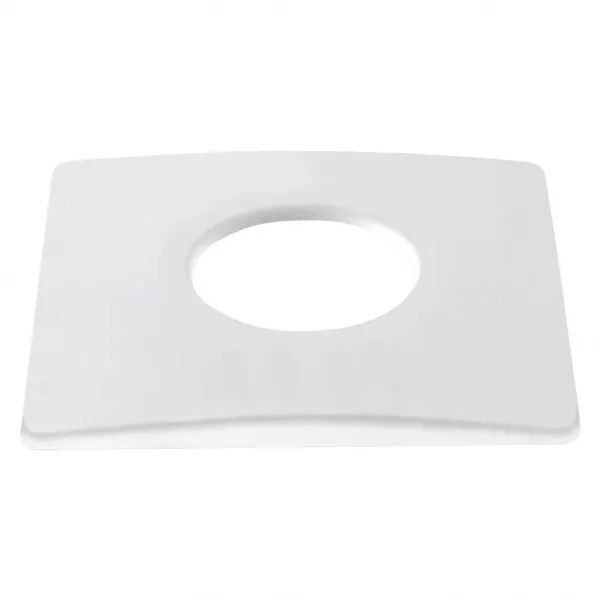 Collerette aimant�e carr�e pour EF6, couleur : blanc (11009)
