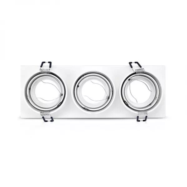 COLLERETTE CARRE DECLIPS SUPPORT DE SPOT 258 X 93MM TRIPLE BLC ORIENT