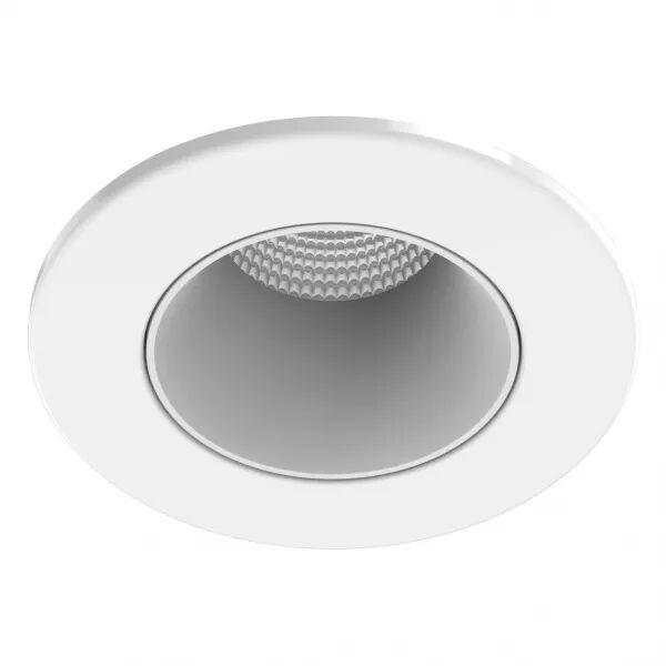 Collerette m�tal pour encastr� EF8, ronde, couleur : blanc (11035)
