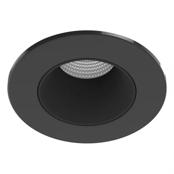 Collerette m�tal pour encastr� EF8, ronde, couleur : noir (11039)