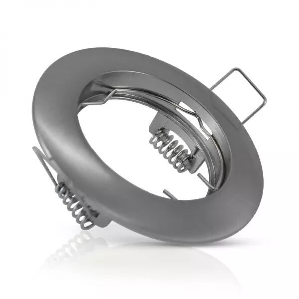 COLLERETTE SUPPORT DE SPOT DIAM 78MM ARGENT FIXE