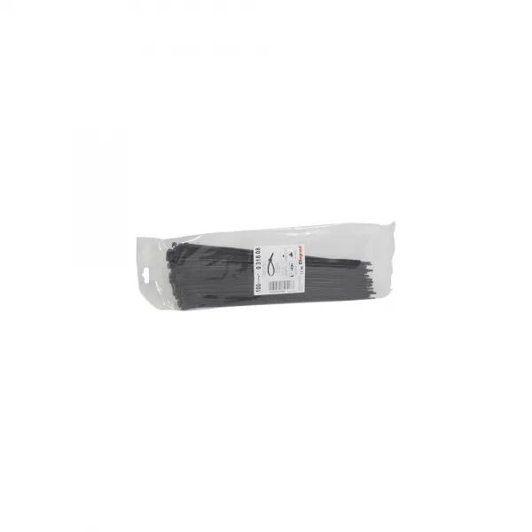 COLLIER COLRING LARGEUR 4,6MM - LONGUEUR 280MM - SACHET DE 100 PI�CES - NOIR