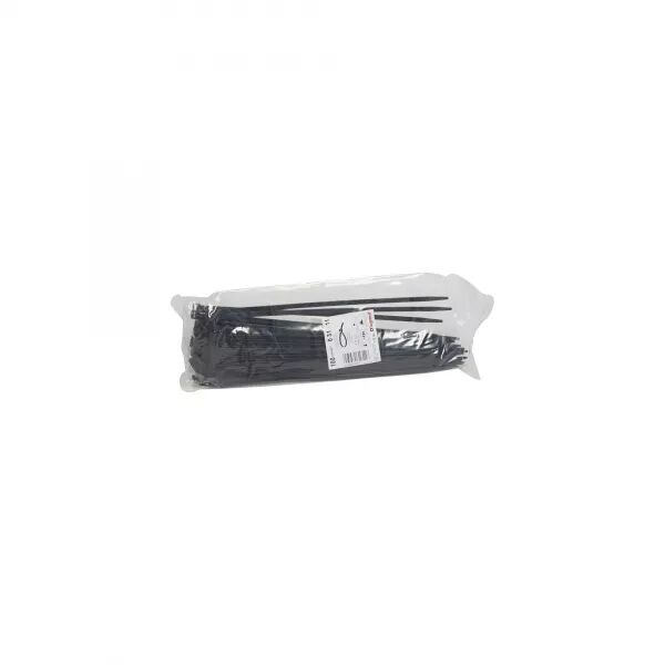 COLLIER COLRING LARGEUR 7,6MM - LONGUEUR 360MM - SACHET DE 100 PI�CES - NOIR