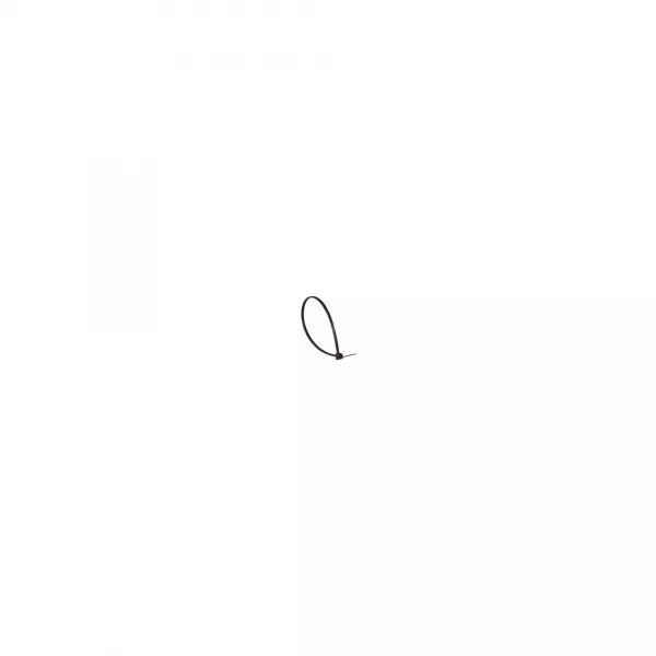 COLLIER COLRING NOIR � DENTURE INT�RIEURE LARGEUR 2,4MM ET LONGUEUR � PLAT 140MM