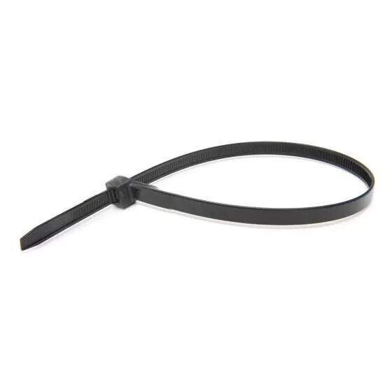 Colliers de fixation en nylon. Noirs.    3,6x200 - 100pces