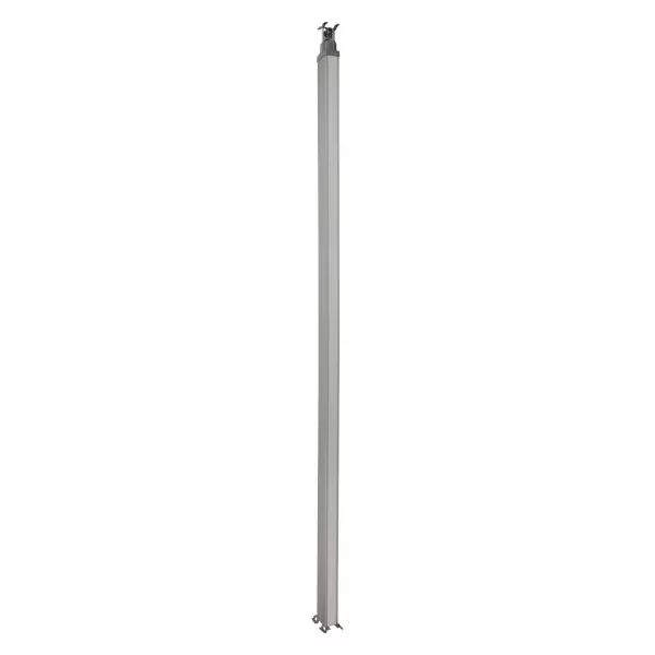 Colonne 1 compartiment LOGIX 2,67m alu avec couvercles PVC blanc