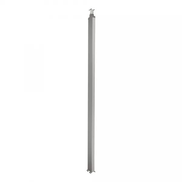 Colonne 2 cpts LOGIX 2,67m aluminium avec couvercles PVC blanc
