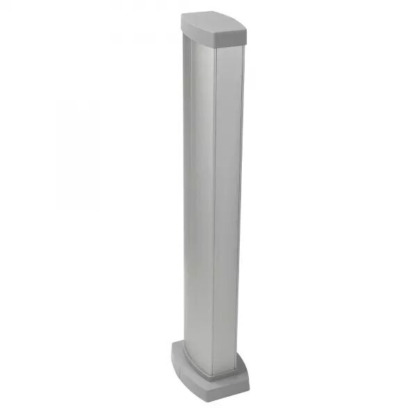 Colonnette 2 compartiments LOGIX 0,68m Aluminium