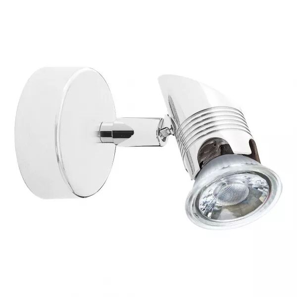 COMETE 01 - Spot sur pat�re GU10, blanc, a/lpe LED 4W 3000K 500lm incl (0428)