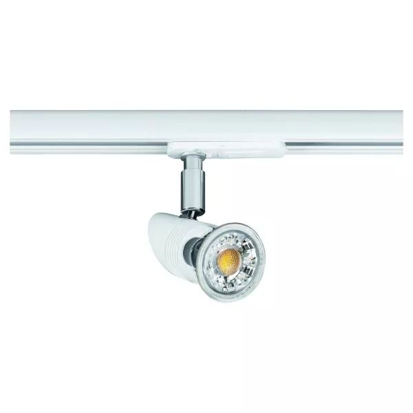 COMETE 029 - Spot Rail 1 all. 029 GU10, blanc, a/lpe LED 4W 3000K 500lm incl (1277)