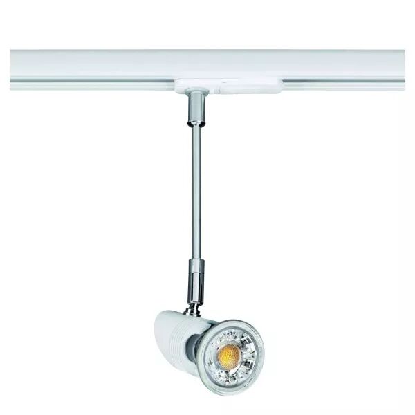 COMETE 129 - Spot Rail 1 all. GU10, blanc, a/lpe LED 4W 3000K 500lm incl (1278)