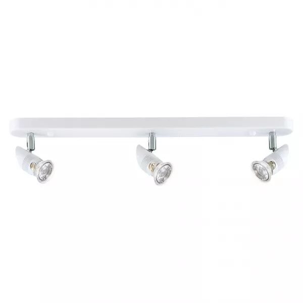 COMETE B3 - Plaf./Appl.Mur 3 spots GU10, blanc, a/lpes LED 4W 3000K 500lm incl (0442)
