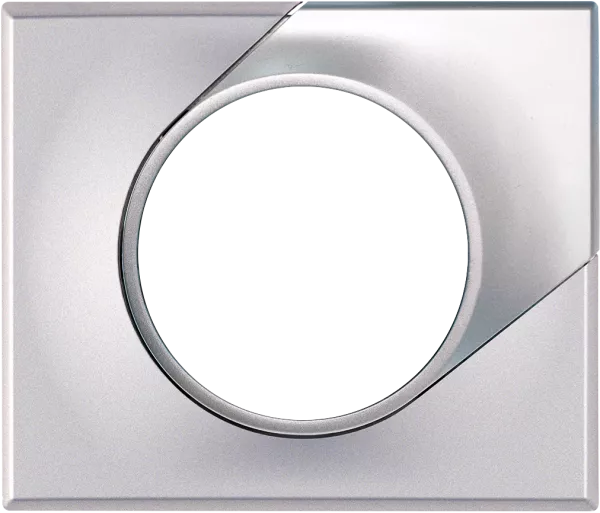 COMETE Plaque 1 poste SILVER (61595)