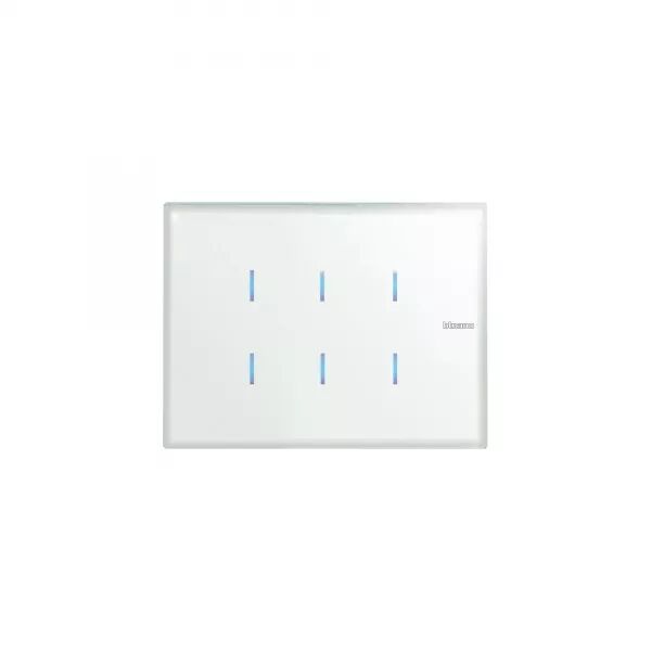 COMMANDE TACTILE AXOLUTE BUS KNX VERSION 6 FONCTIONS - WHITE