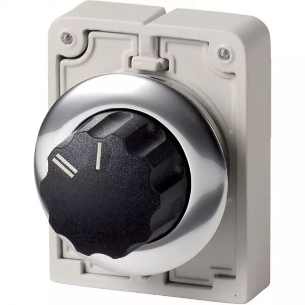 COMMUT ROTATIF, 30MM, AVEC BOUTON TOURNANT, 2 POSITIONS, � ACCROCH (II - I)
