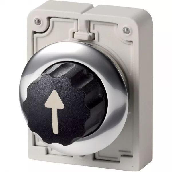COMMUT ROTATIF, 30MM, AVEC BOUTON TOURNANT, 3 POSITIONS, � ACCROCH