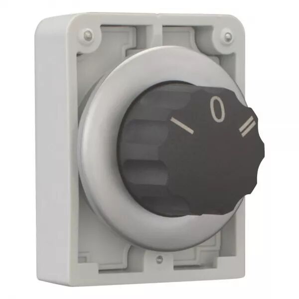 COMMUT ROTATIF, 30MM, BOUONT-TOURNANT, AVEC INSCRIPTION, 3 POS, � RAPPEL