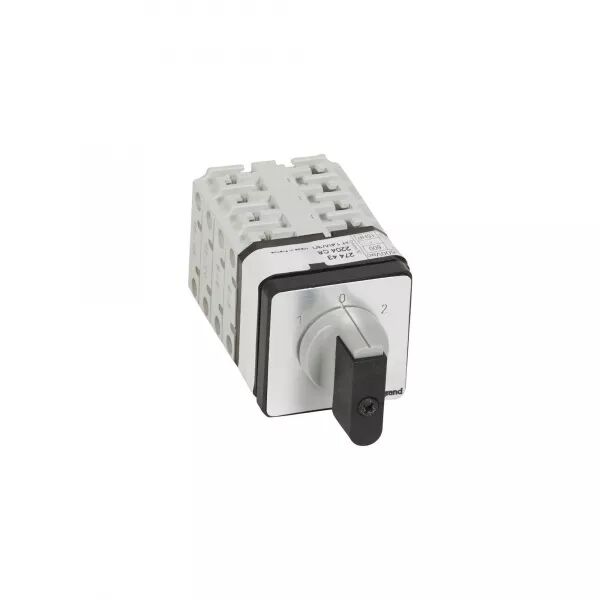 COMMUTATEUR - INVERSEUR AVEC ARR�T 45� - PR 21 - 4P - 8 CONTACTS - FIXATION VIS