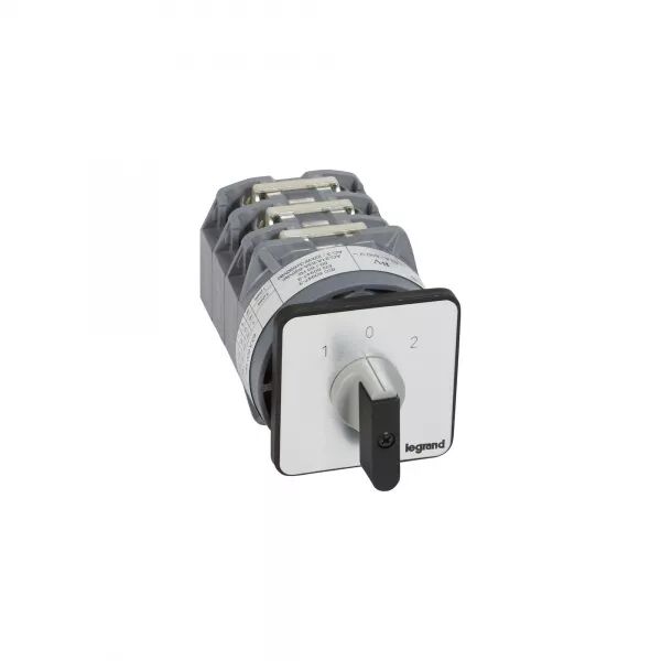 COMMUTATEUR - INVERSEUR AVEC ARR�T 45� - PR 63 - 3P - 6 CONTACTS - FIXATION VIS