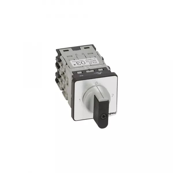 COMMUTATEUR - INVERSEUR AVEC ARR�T 90�- PR 12 - 4P - 8 CONTACTS - FIXATION VIS