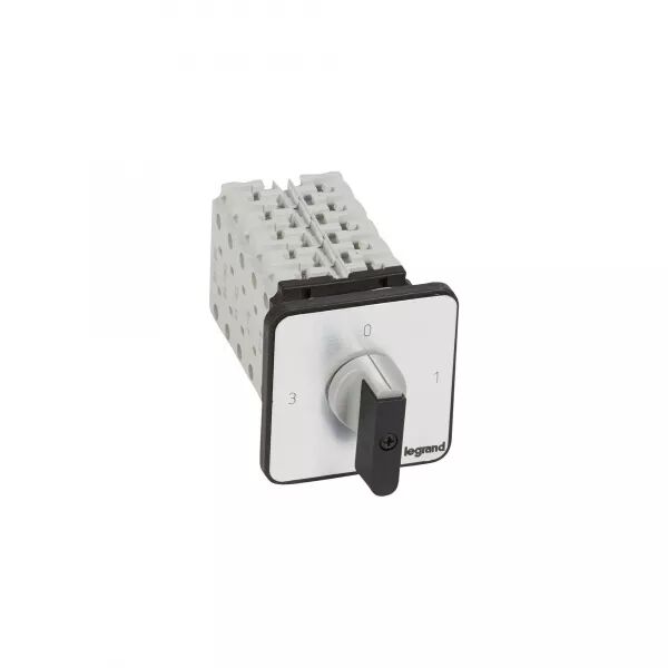 COMMUTATEUR 3 DIRECTIONS AVEC ARR�T - PR 26 - 3P - 9 CONTACTS - FIXATION VIS