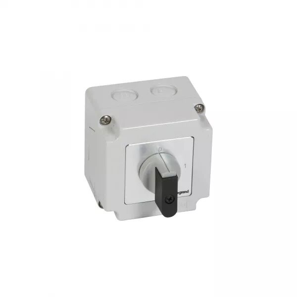 COMMUTATEUR � CAMES INTER MARCHE/ARR�T PR12 - 4P - 4 CONTACTS - BO�TIER 76X76MM
