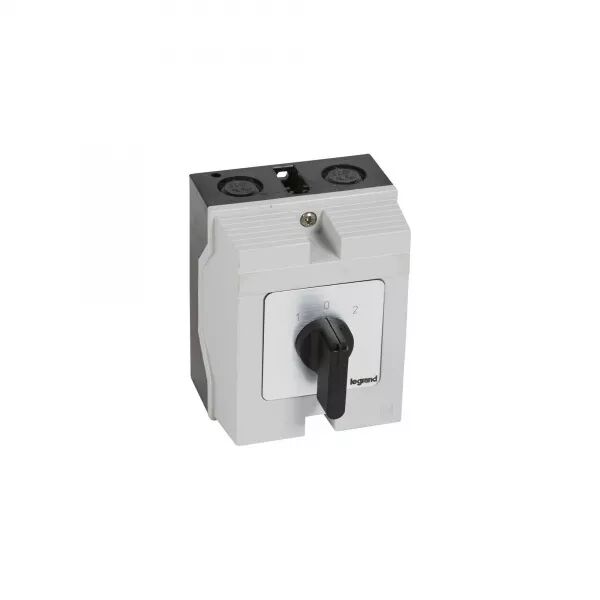 COMMUTATEUR � CAMES INVERSEUR - ARR�T 45� PR17 -2P -4 CONTACTS -BO�TIER 96X120MM