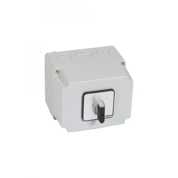 COMMUTATEUR � CAMES INVERSEUR - ARR�T 45� PR63 4P 8 CONTACTS - BO�TIER 135X70MM