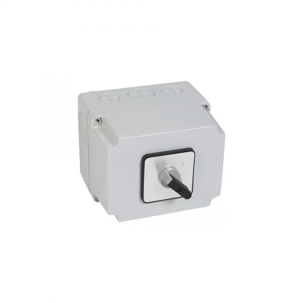 COMMUTATEUR � CAMES INVERSEUR - SANS ARR�T PR40 -4P 8CONTACTS -BO�TIER 135X170MM