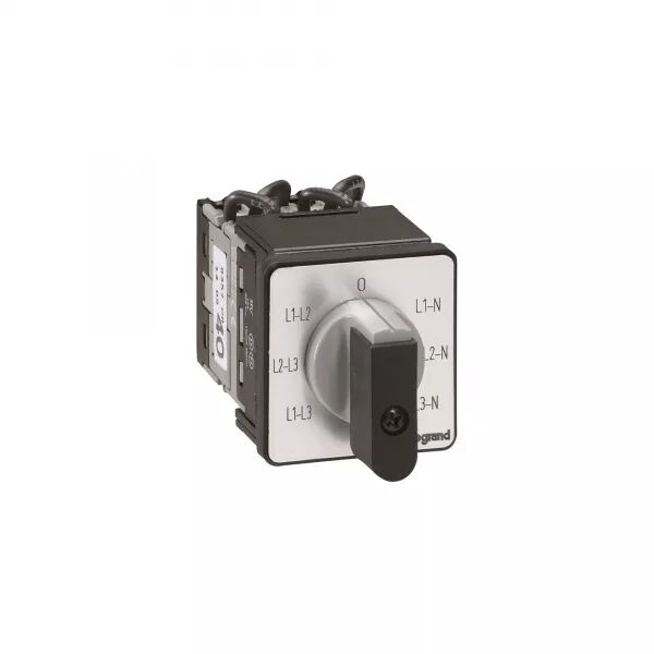 COMMUTATEUR DE MESURE - VOLTM�TRE AVEC NEUTRE - PR 12 - 6 CONTACTS - FIX �22