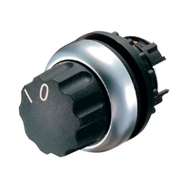 COMMUTATEUR ROTATIF, 2 POSITIONS, NOIR, � ACCROCHAGE, INSCRIPTION SP�CIALE