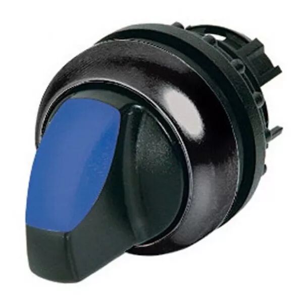 Commutateur rotatif lumineux, 2 positions, bleu, � accrochage (216832)