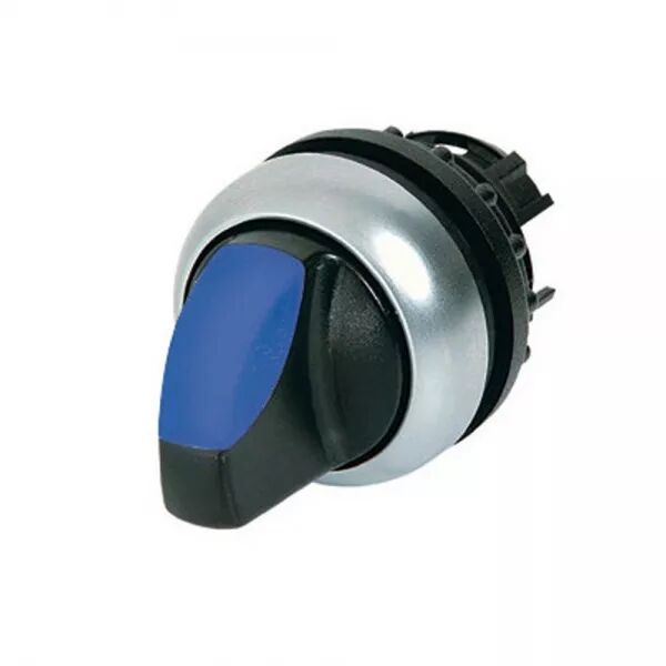 COMMUTATEUR ROTATIF LUMINEUX, 2 POSITIONS, BLEU, � ACCROCHAGE