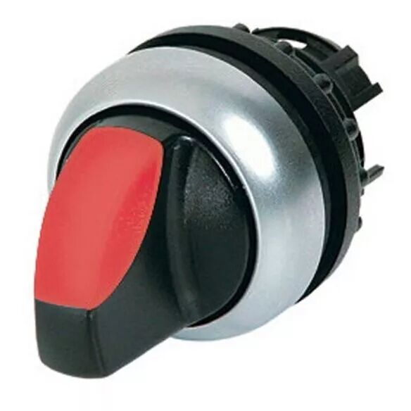 Commutateur rotatif lumineux, 2 positions, rouge, � accrochage (216825)