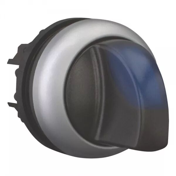 COMMUTATEUR ROTATIF LUMINEUX, 3 POSITIONS, BLEU, � ACCROCHAGE