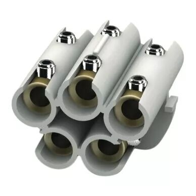 Connecteur aluminium �tam� isol� cylindrique, 5 p�les, 1,5 - 10 mm� (233116)