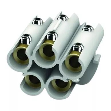 Connecteur aluminium �tam� isol� cylindrique, 5 p�les, 1,5 - 6 mm� (233115)