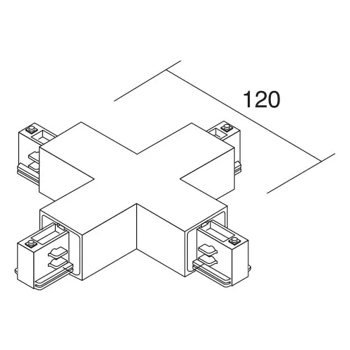 CONNECTEUR CROIX 023 - BLANC (16361)