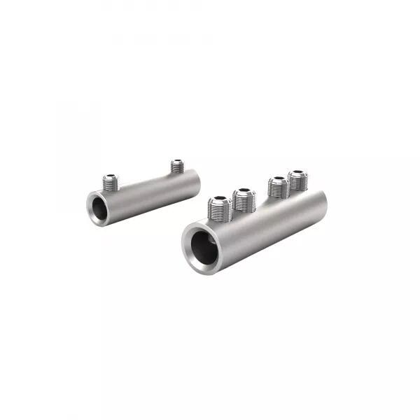 CONNECTEUR CYLINDRIQUE ALUMINIUM �TAM� NU AVEC VIS ACIER, 1,5 - 10 MM�