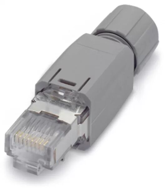 CONNECTEUR ETHERNET RJ-45 CAT. 5 - T568A - AWG22 - SERRE-C�BLE SORTIE DROITE