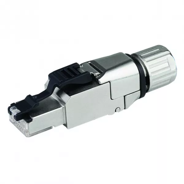 Connecteur ETHERNET RJ-45 Cat. 6a - T568A - AWG24 - Serre-c�ble sortie droite750-978/000-021