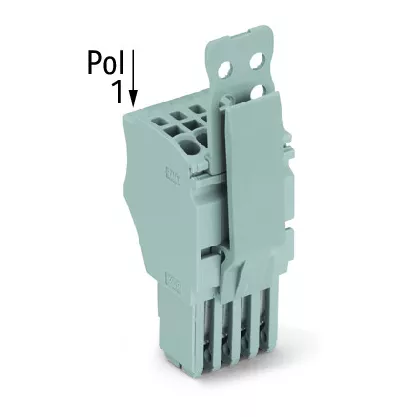 Connecteur femelle pour 1 conducteur gris (2020-103/142-000)
