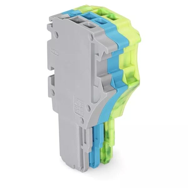 Connecteur femelle pour 1 conducteur gris/bleu/ja-ve (2020-103/000-038)