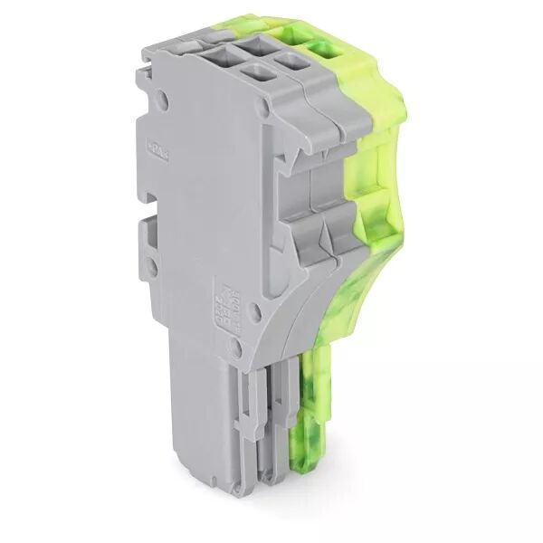 Connecteur femelle pour 1 conducteur gris/ja-ve (2020-103/000-036)
