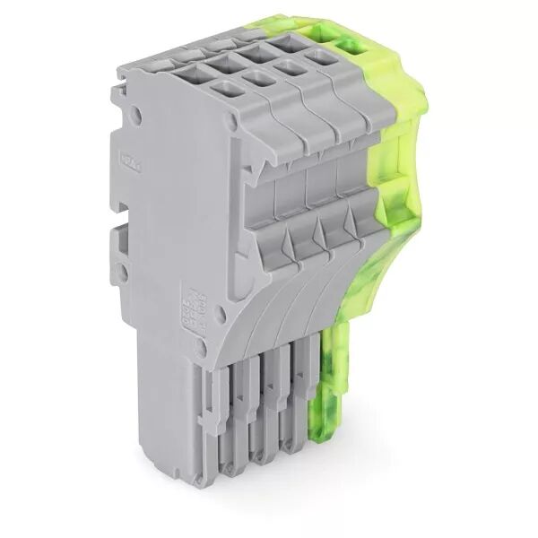 Connecteur femelle pour 1 conducteur gris/ja-ve (2020-105/000-036)