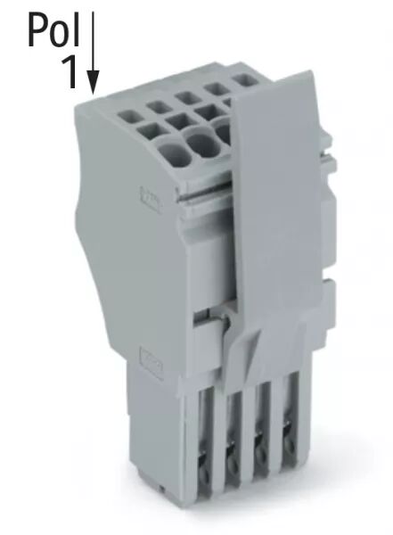 CONNECTEUR FEMELLE POUR 1 CONDUCTEUR GRIS